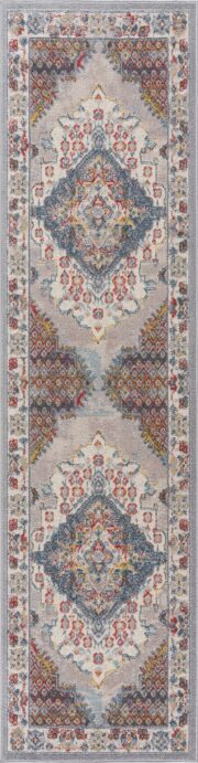 Haymond Traditional Machine-Woven Taupe Area Rug - Image 2