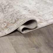Kerem Cream Thick Luxe Damask Traditional Machine-Woven Area Rug - Image 3