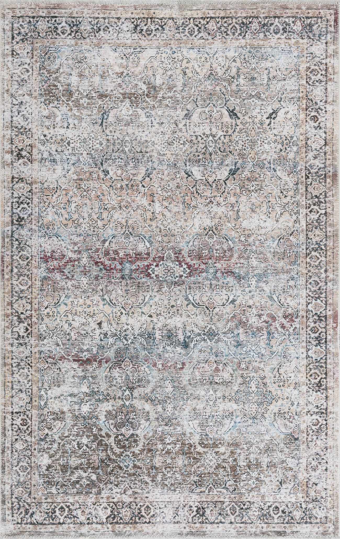 HOL-2304_design_rct_0_studio.jpg Olive Holi-2304 Washable Traditional Machine Printed Area Rug - Image 1