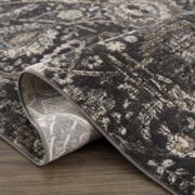 Georgiana Charcoal Traditional Machine-Woven Area Rug - Image 3