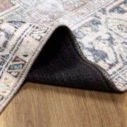 Green Nisa Tumble Dry Washable Traditional Machine-Woven Area Rug - Image 2