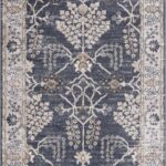 Scalby Traditional Machine-Woven Denim Area Rug