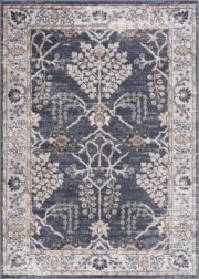 Scalby Traditional Machine-Woven Denim Area Rug