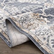 Scalby Traditional Machine-Woven Denim Area Rug - Image 2