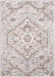 Mudgee Traditional Machine-Woven Charcoal Area Rug