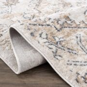 Mudgee Traditional Machine-Woven Charcoal Area Rug - Image 2