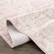 Snead Pink Floral Traditional Machine-Woven Area Rug - Image 2
