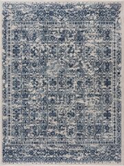 Michie Blue Traditional Machine-Woven Area Rug
