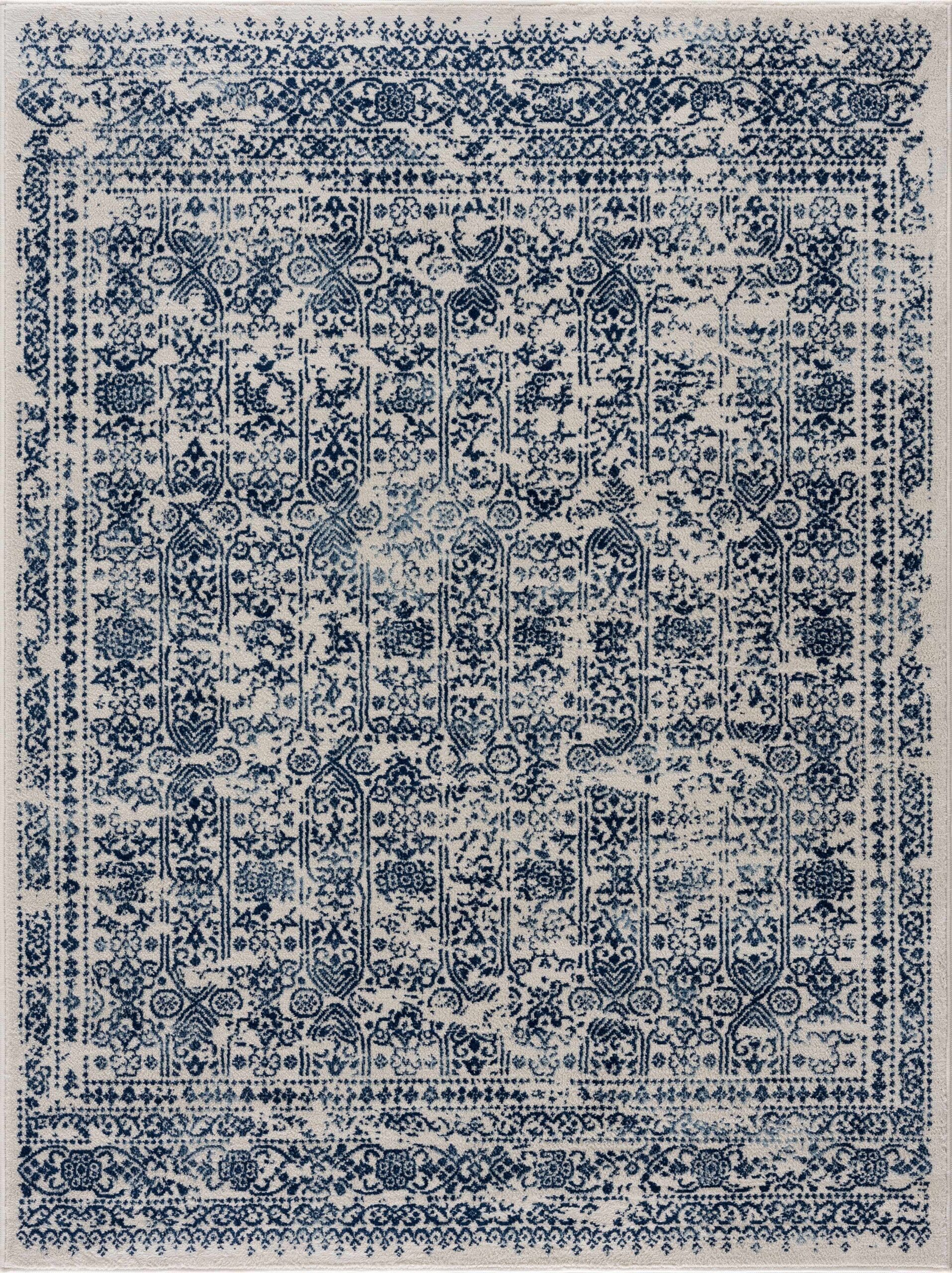s4_design_2e942799-8543-4b7b-95c8-a0f8ff5f75b8.jpg Michie Blue Traditional Machine-Woven Area Rug - Image 1